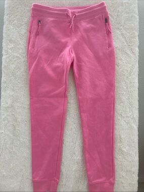 SALE! Old Navy Girls Pink Drawstring Jogger Sweatpants w/ Zip Pockets L 10-12